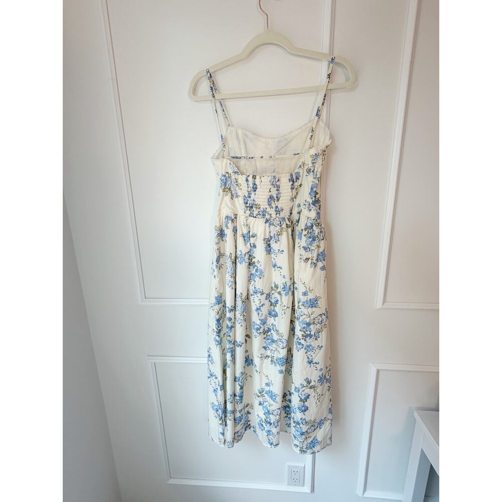 White Floral Cottagecore dress size S - Picture 8 of 10